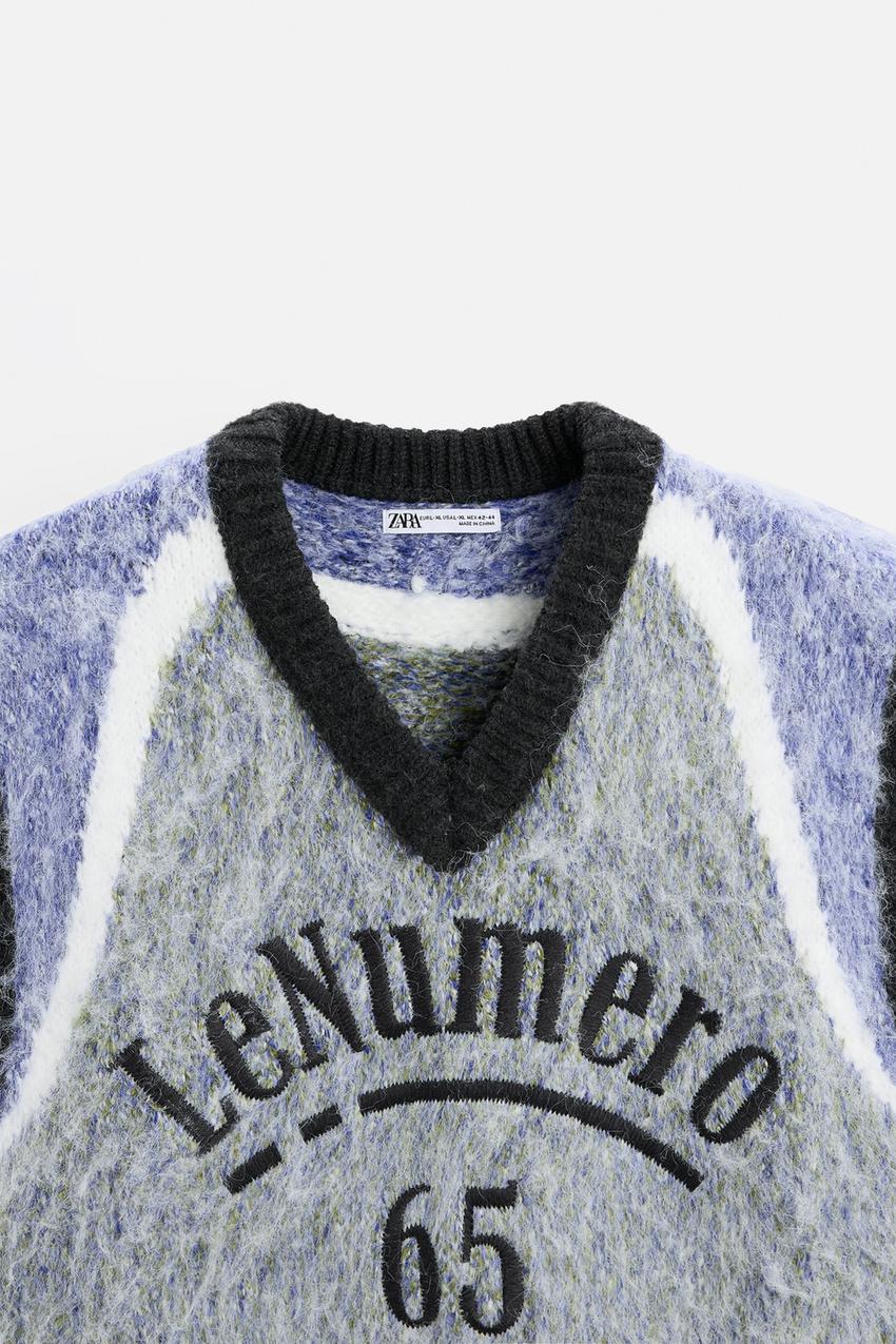 TEXTURED KNIT WAISTCOAT WITH EMBROIDERY