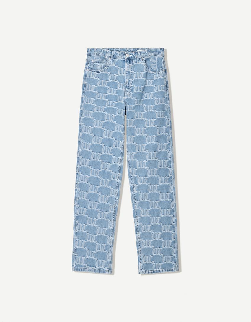 BAGGY JACQUARD JEANS