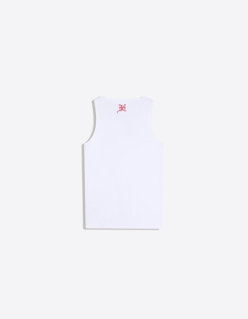 ED HARDY X BERSHKA PRINT VEST TOP
