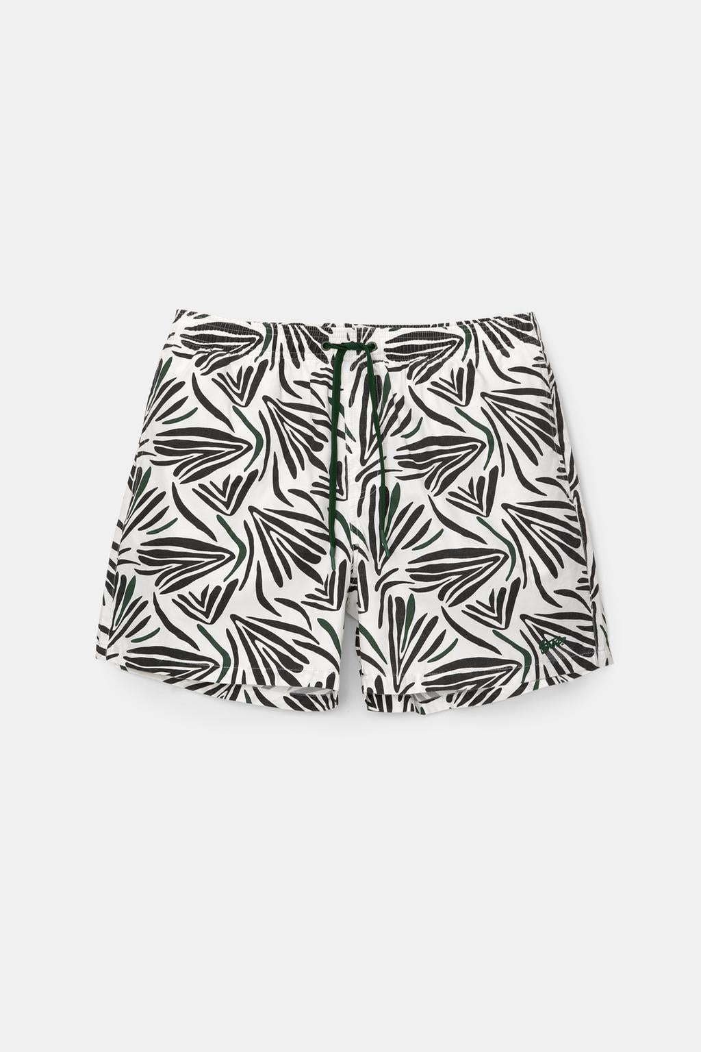 PRINTED STWD SWIM SHORTS WITH DRAWSTRINGS