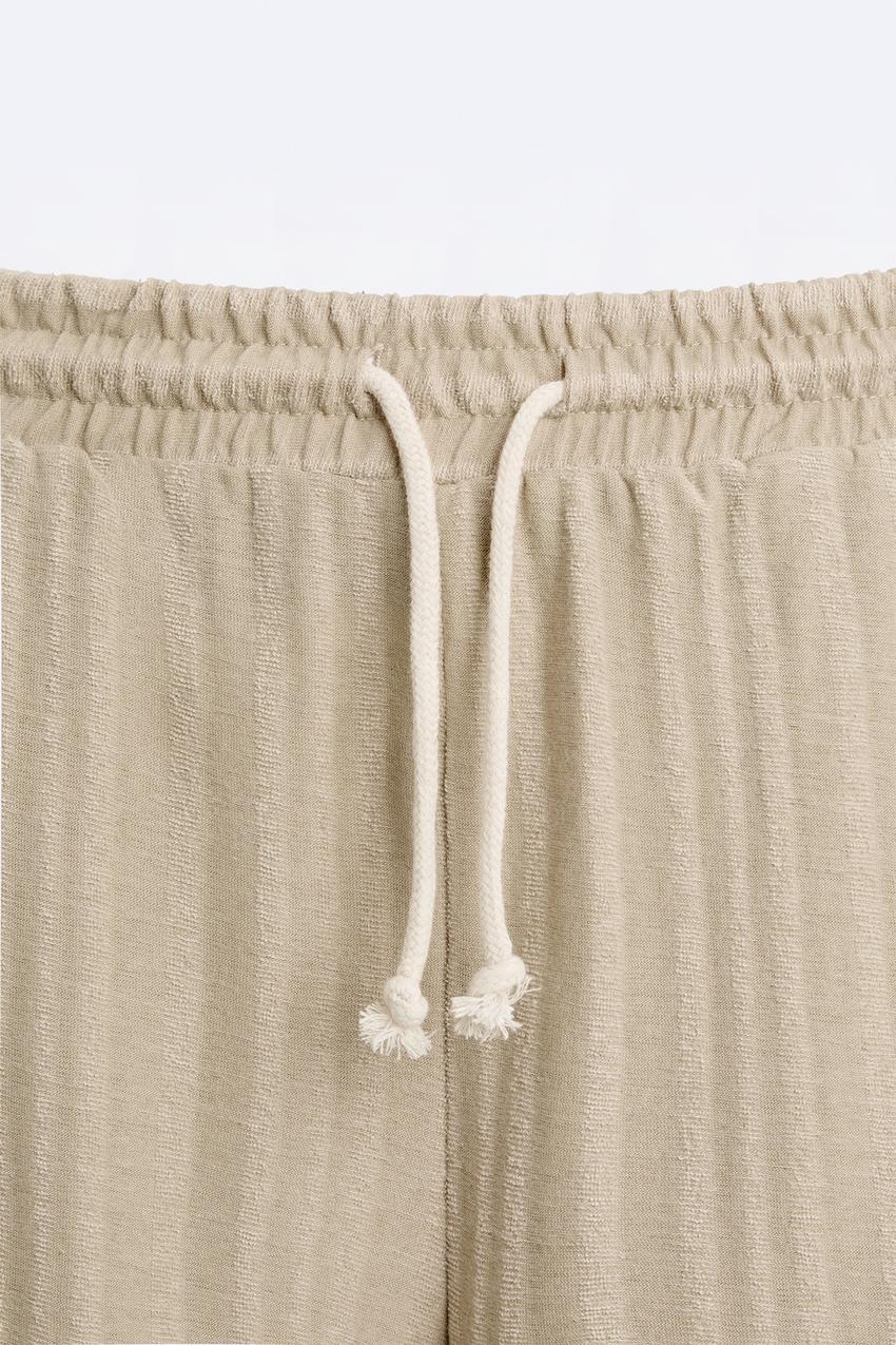 STRIPED JACQUARD TROUSERS