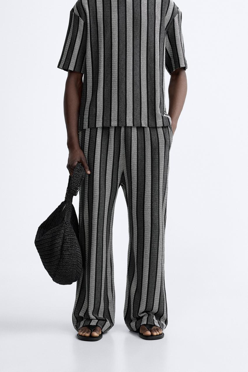 STRIPED JACQUARD TROUSERS X CASA JOSEPHINE