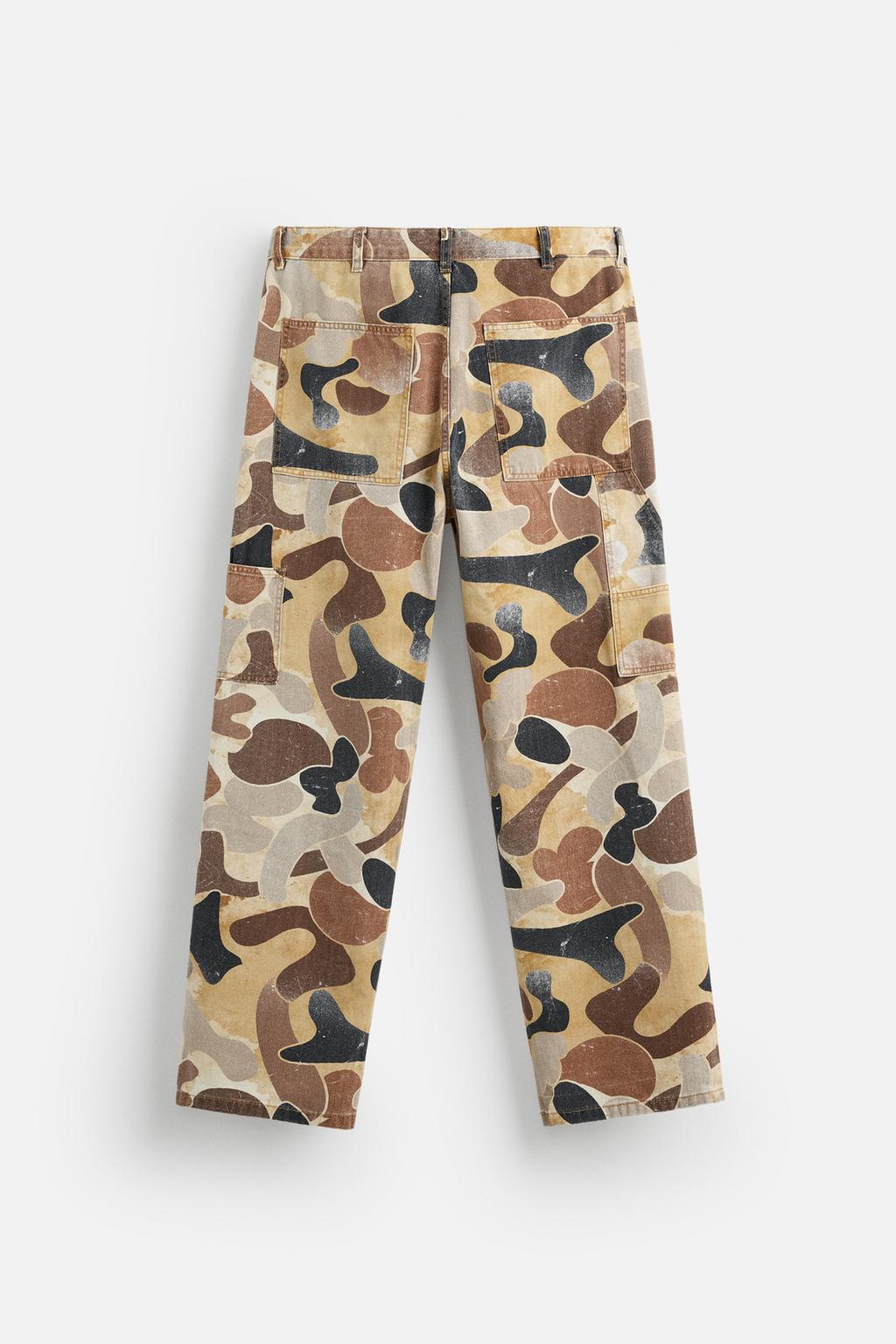 ABSTRACT PRINT CARPENTER TROUSERS