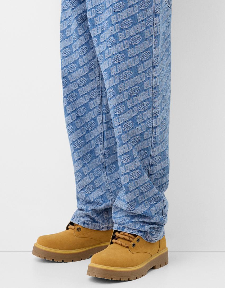 BAGGY JACQUARD JEANS