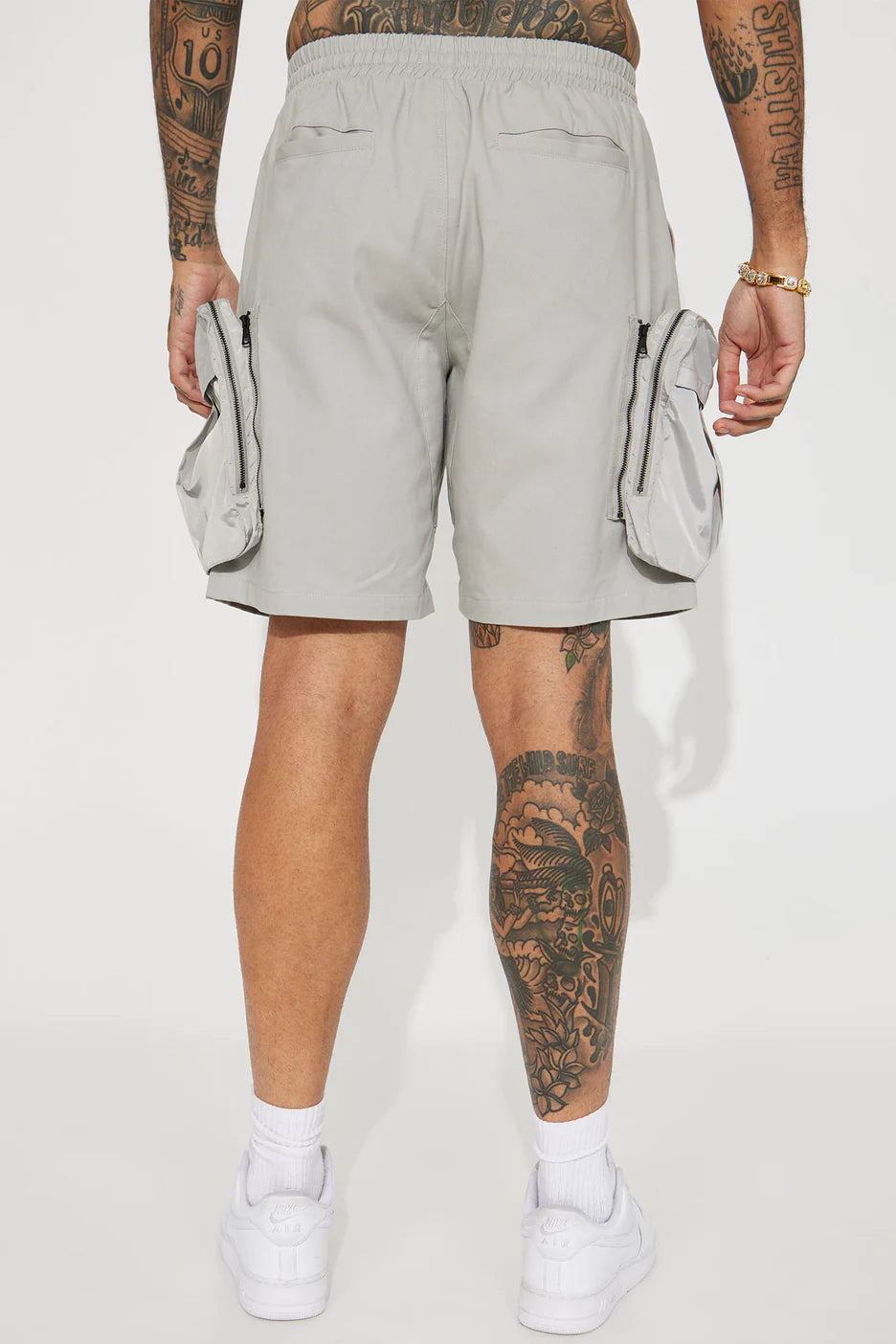 DETACHABLE UTILITY RELAXED CARGO SHORTS