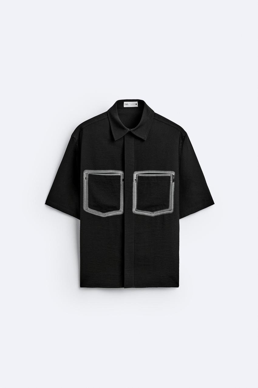 SHIRT WITH CONTRAST POCKETS