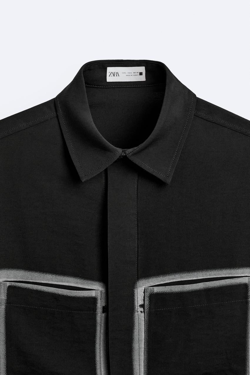 SHIRT WITH CONTRAST POCKETS