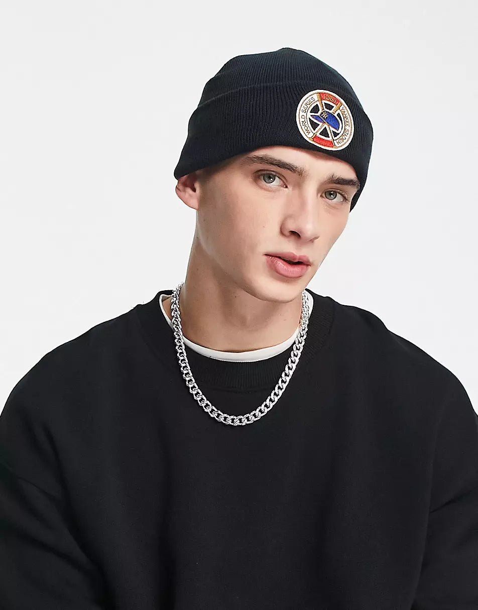 NEW YORK YANKEES SERIES BEANIE IN NAVY