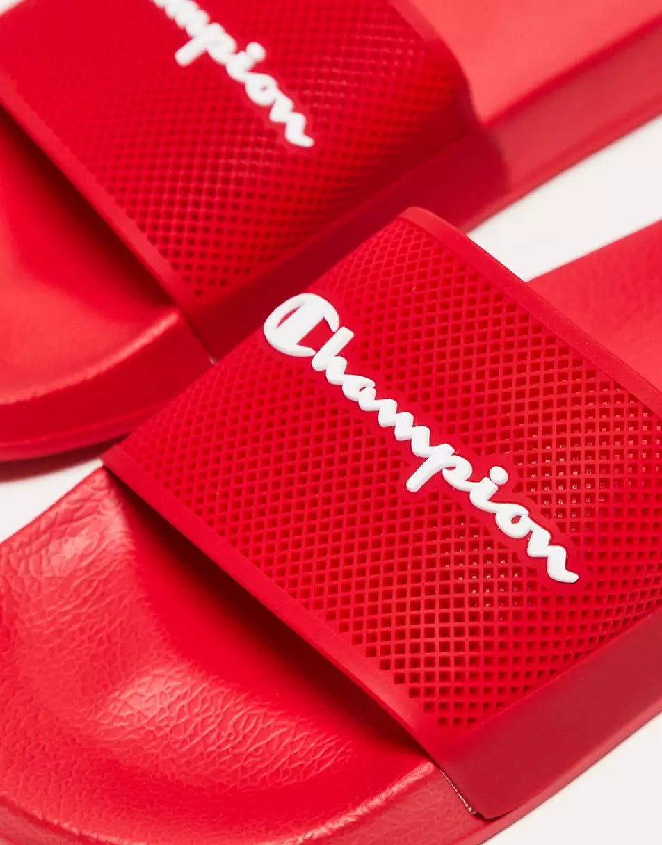 DAYTONA UNISEX SLIDERS IN RED