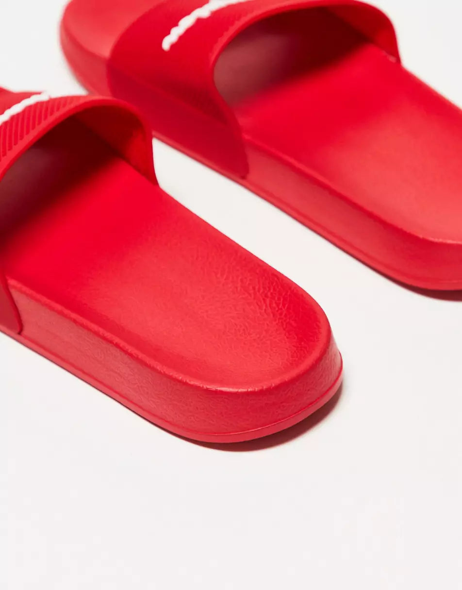 DAYTONA UNISEX SLIDERS IN RED