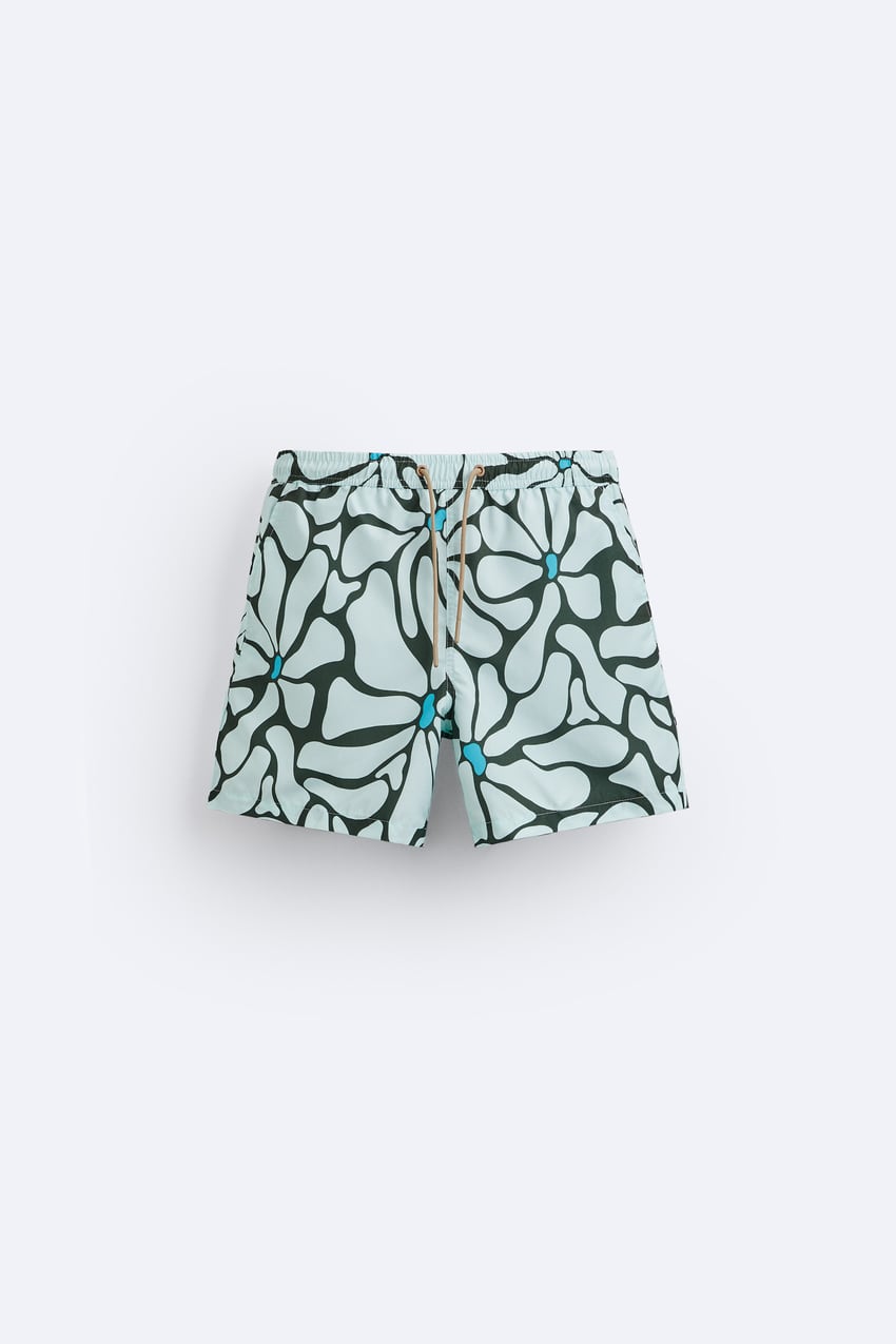 FLORAL PRINT SWIMMING TRUNKS