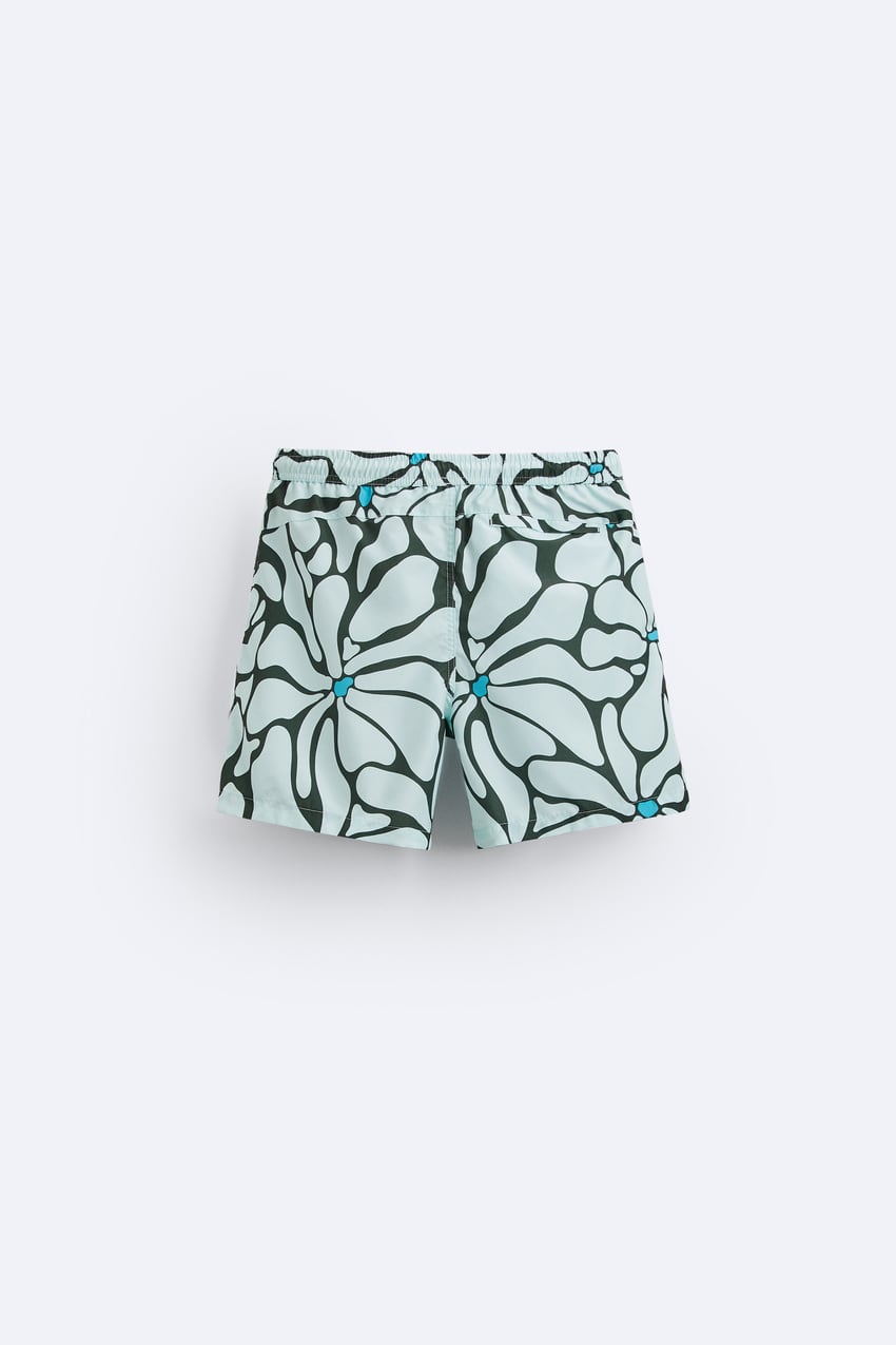 FLORAL PRINT SWIMMING TRUNKS