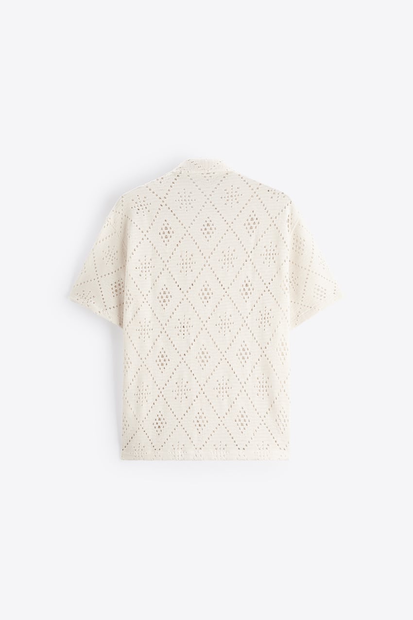 TEXTURED CROCHET SHIRT