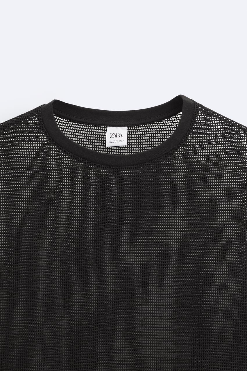 MESH TEXTURE T-SHIRT