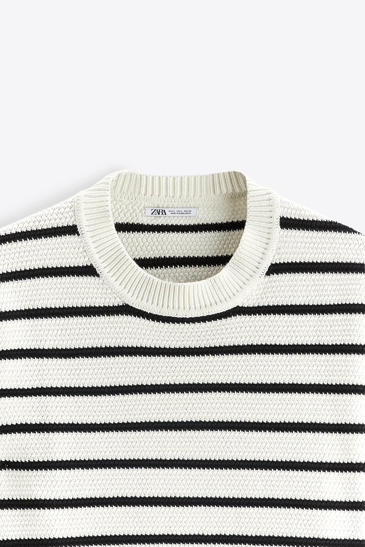 STRIPED COTTON SWEATER