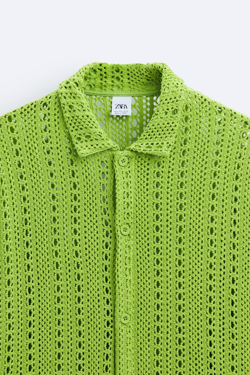 CROCHET KNIT SHIRT