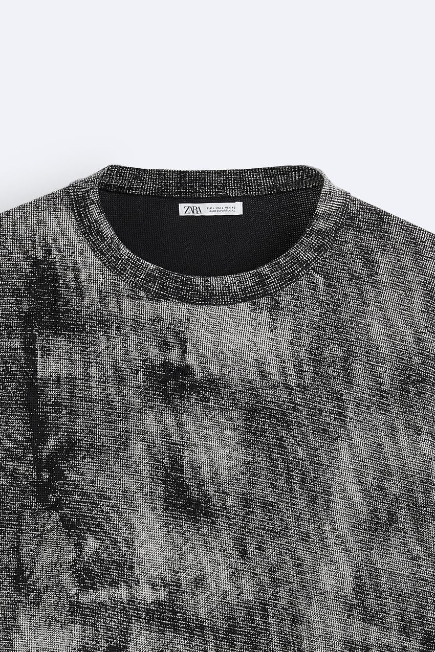 KNIT T-SHIRT WITH DOUBLE HEM