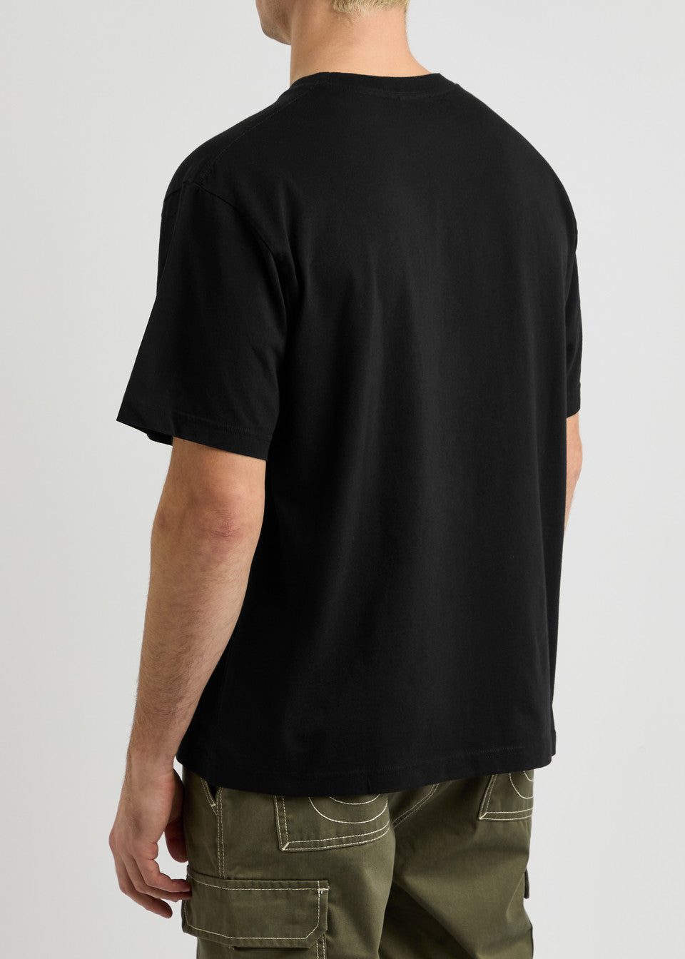 TIGER AND LOGO PRINT T-SHIRT