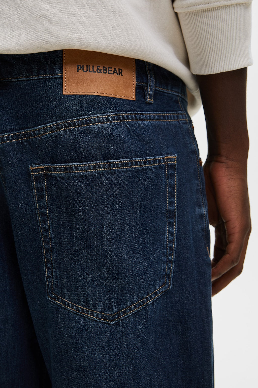 DENIM BERMUDA SHORTS WITH TURN-UP HEMS