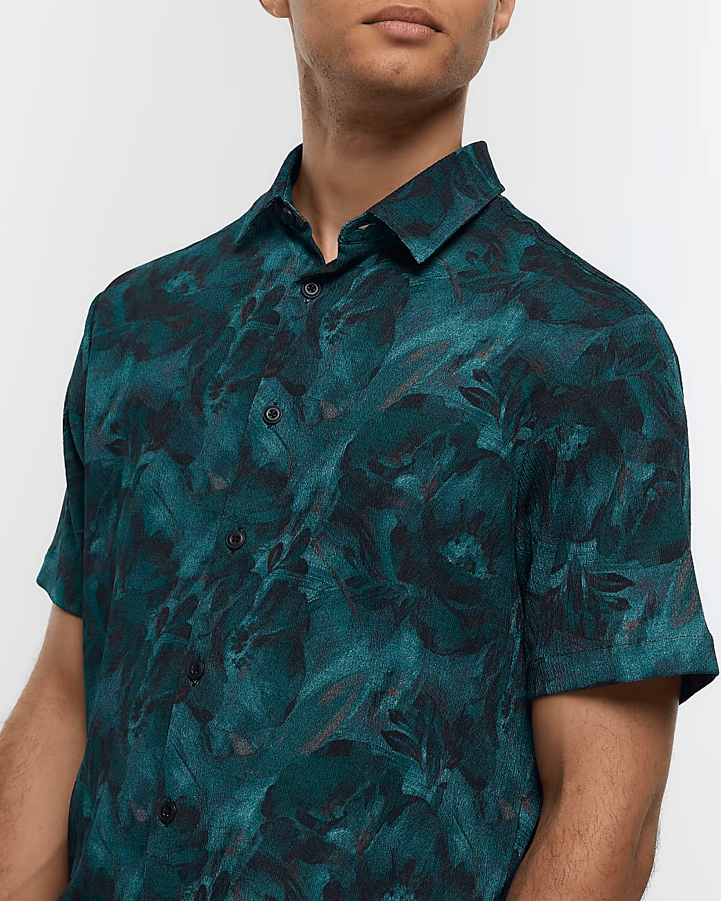 REGULAR FIT FLORAL PRINT SHIRT