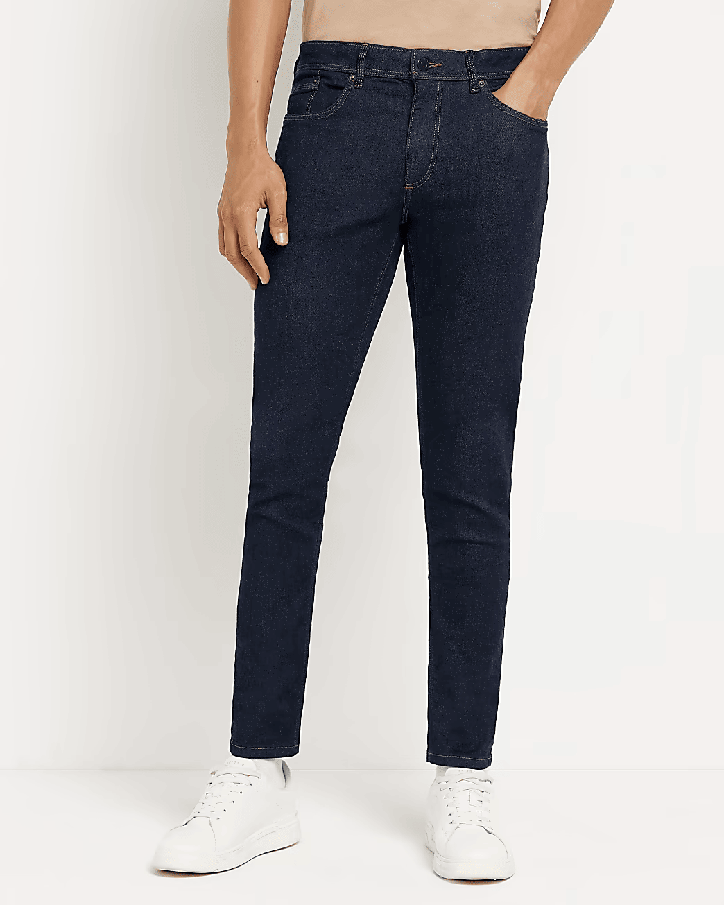 DARK BLUE SKINNY FIT JEANS