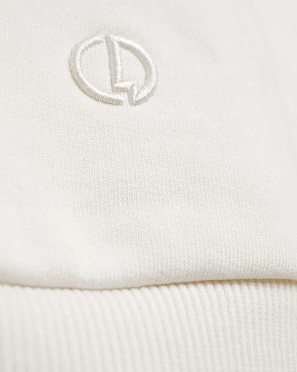 ECRU REGULAR FIT STRIPED SLEEVE HOODIE