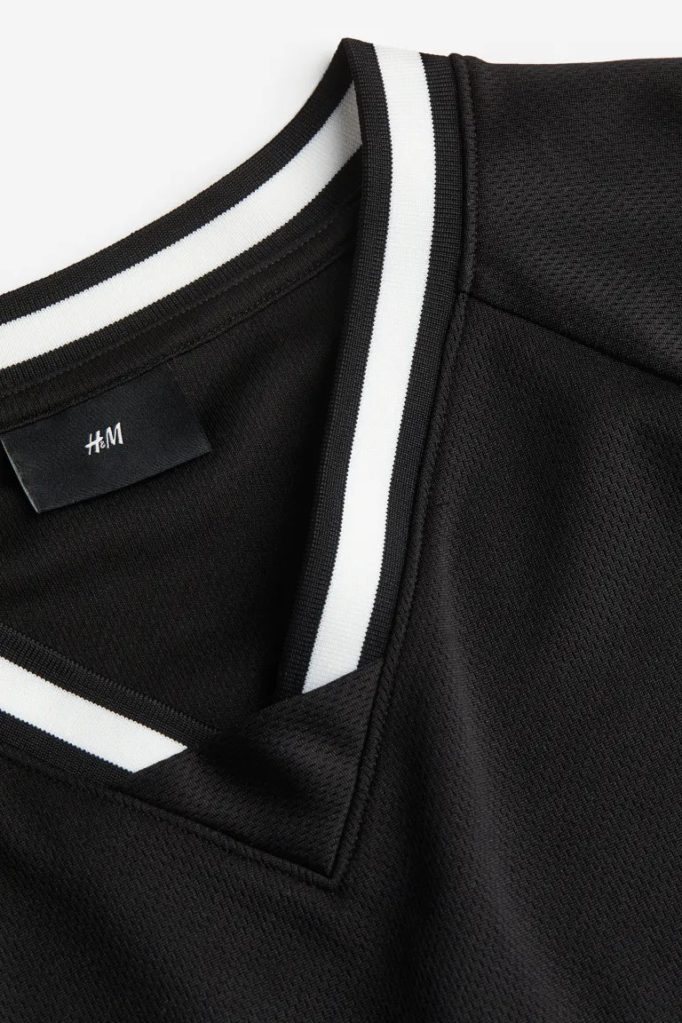 OVERSIZED FIT PRINTED MESH T-SHIRT