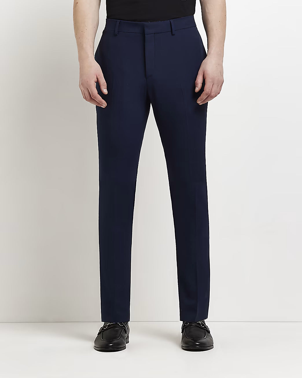 NAVY SUPER SKINNY FIT SUIT TROUSERS –