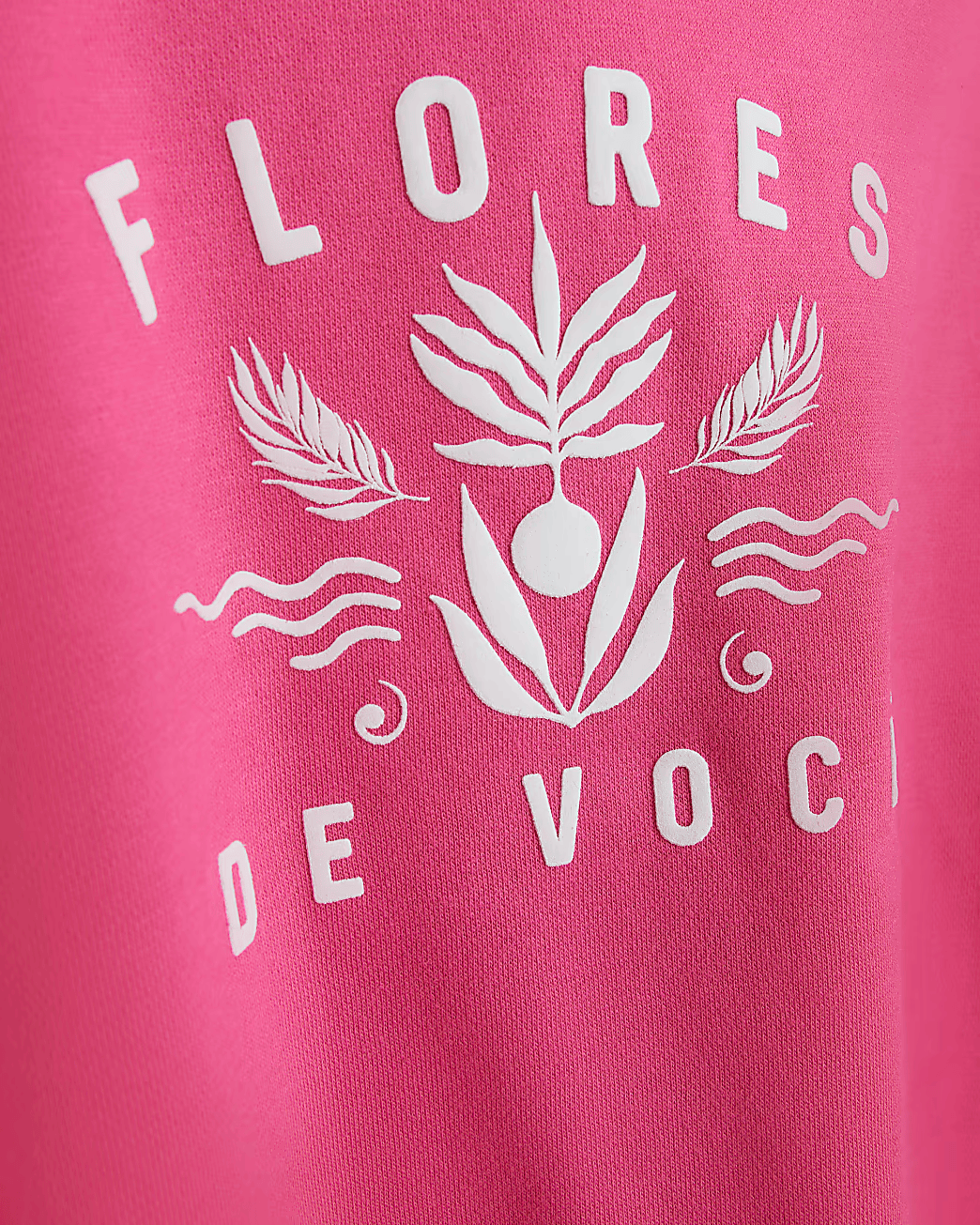 PINK REGULAR FIT GRAPHIC HOODIE