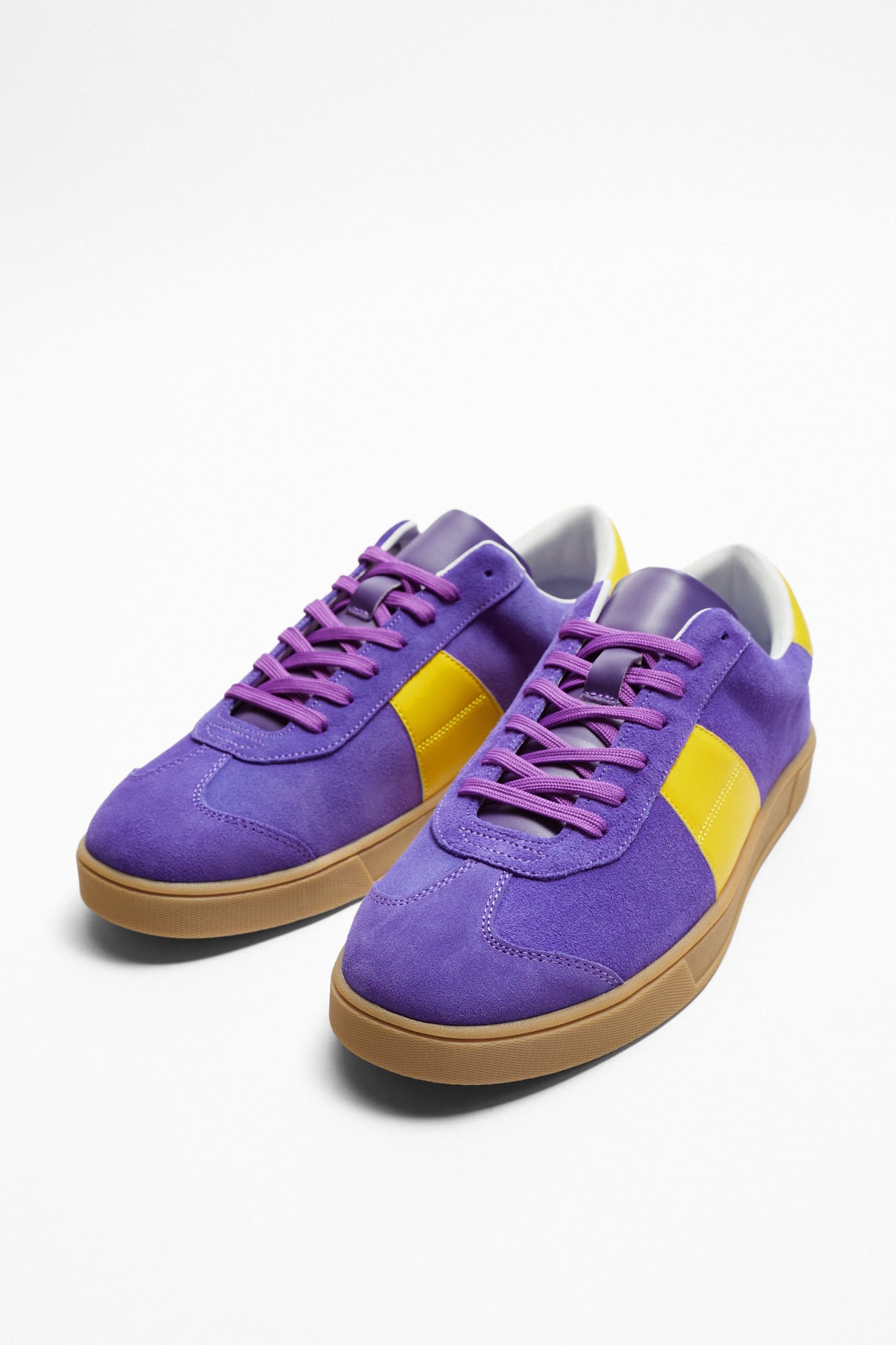 LEATHER MULTICOLOURED SNEAKERS