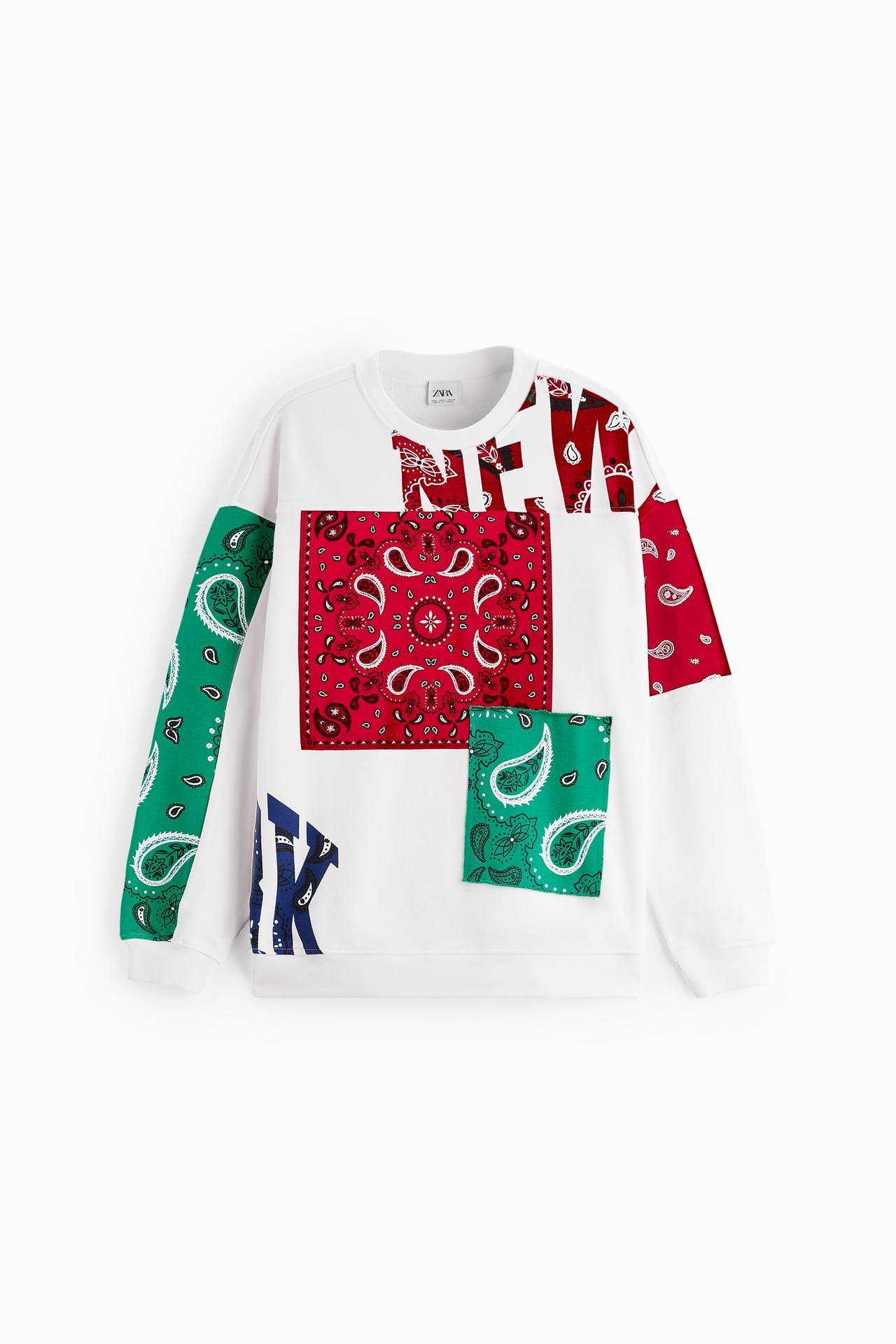 PATCHWORK BANDANA SWEATSHIRT
