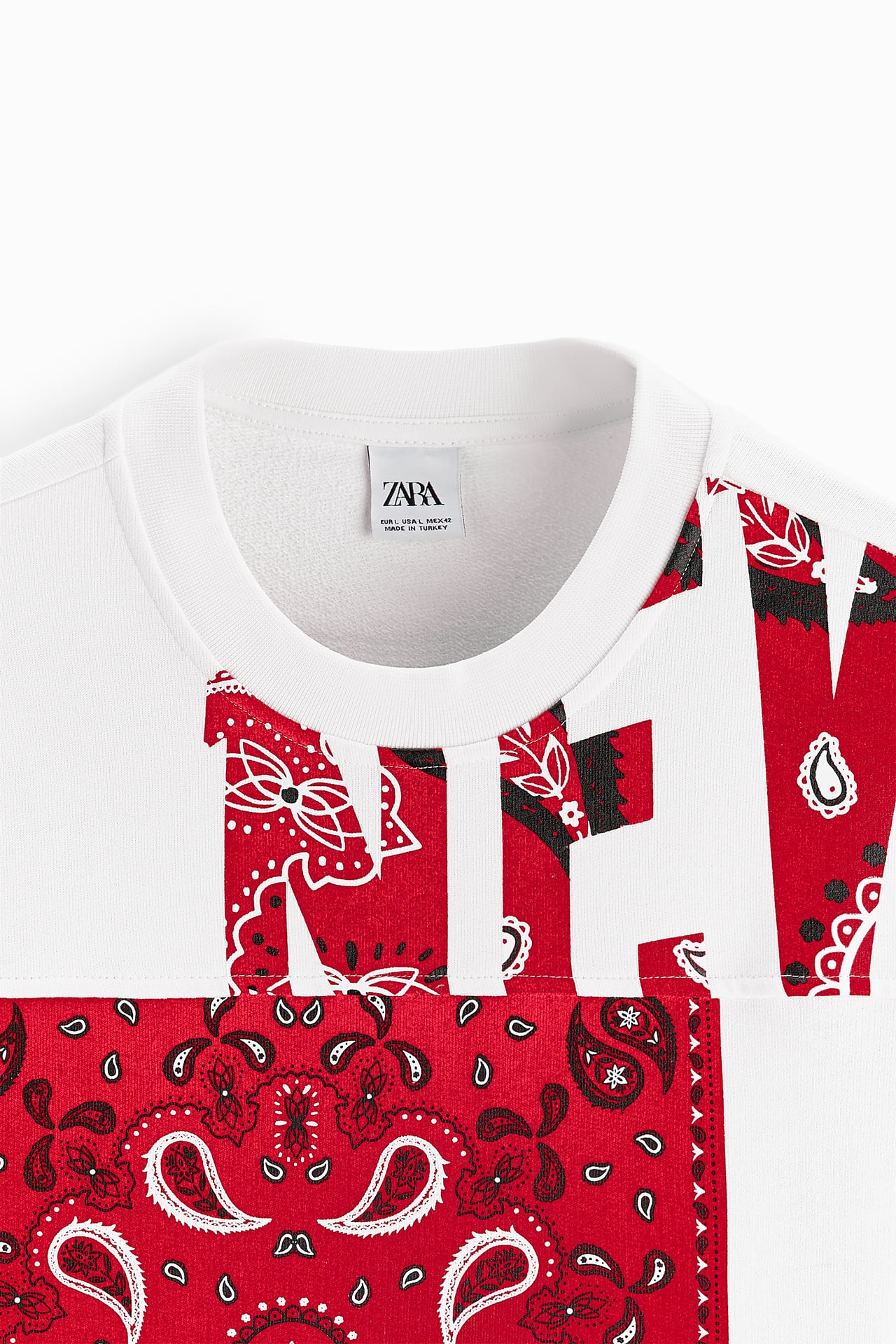PATCHWORK BANDANA SWEATSHIRT