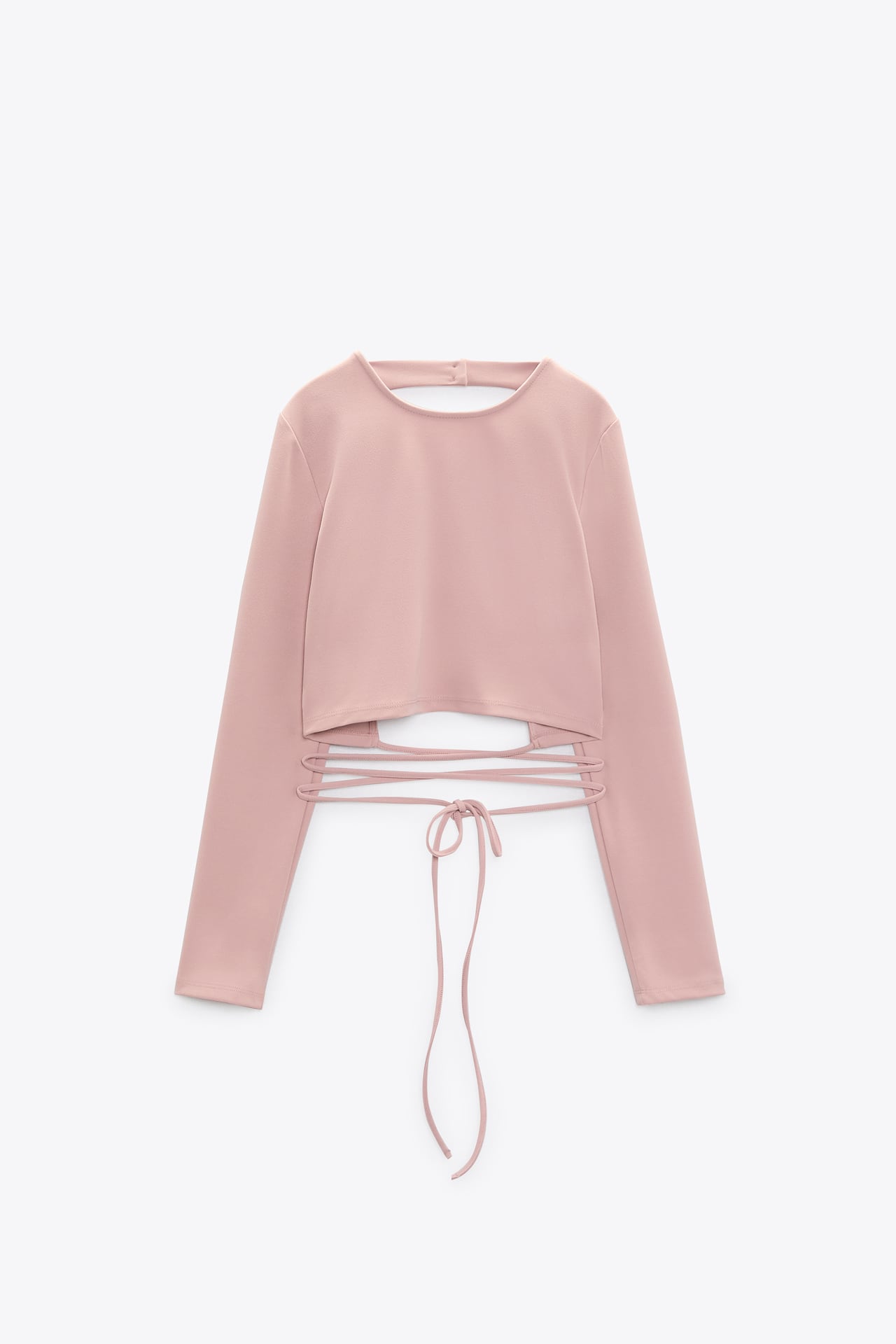 CROP TOP WITH TIE DETAIL