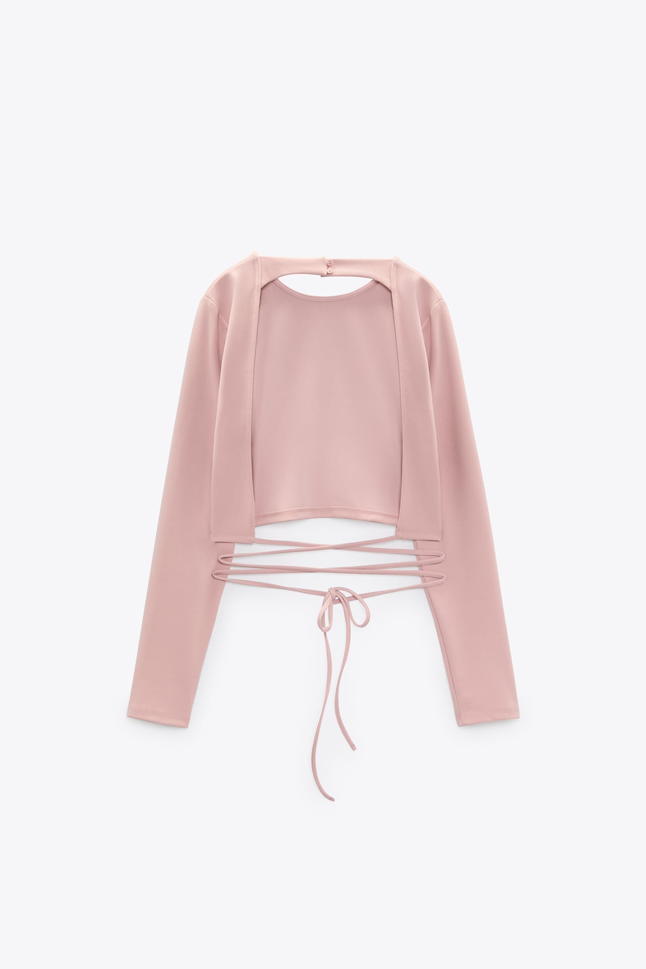 CROP TOP WITH TIE DETAIL