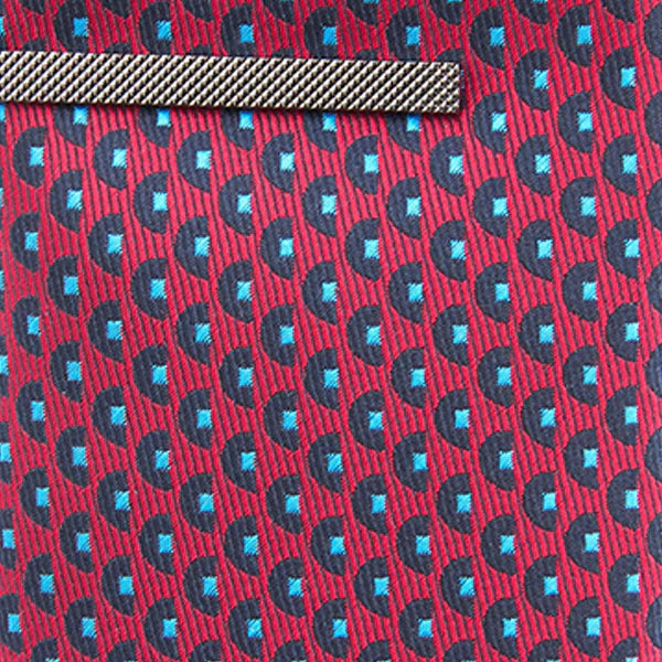 MOON WITH TIE CLIP PATTERN TIE