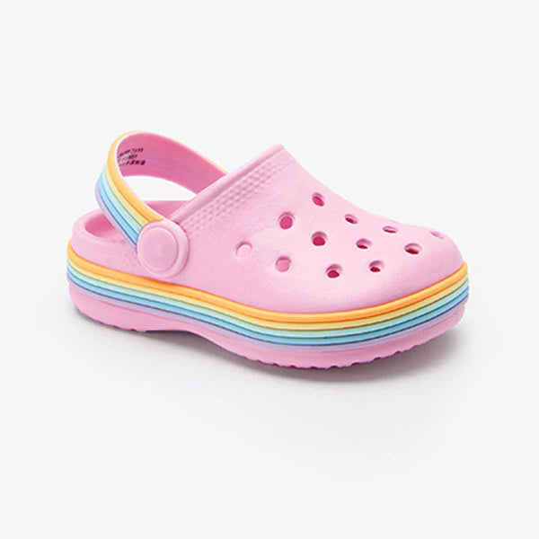 PINK RAINBOW CLOGS