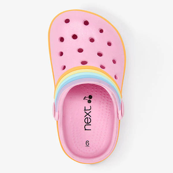 PINK RAINBOW CLOGS