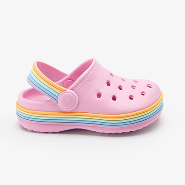 PINK RAINBOW CLOGS
