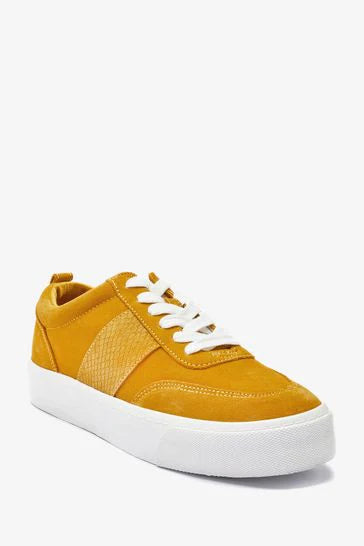 FOREVER COMFORT® CHUNKY SUDED LACE-UP TRAINERS