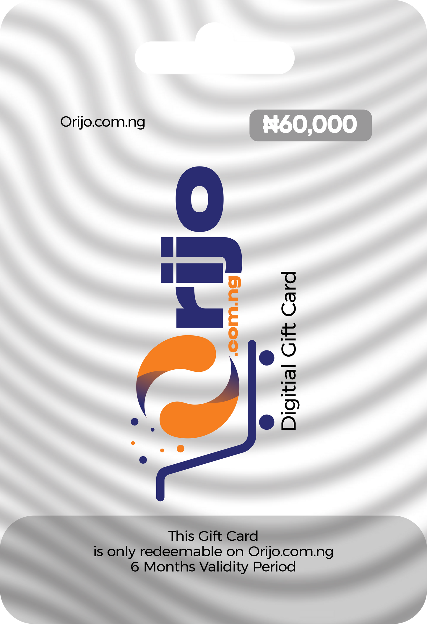 ORIJO GOLD GIFT CARD (₦ 60,000)