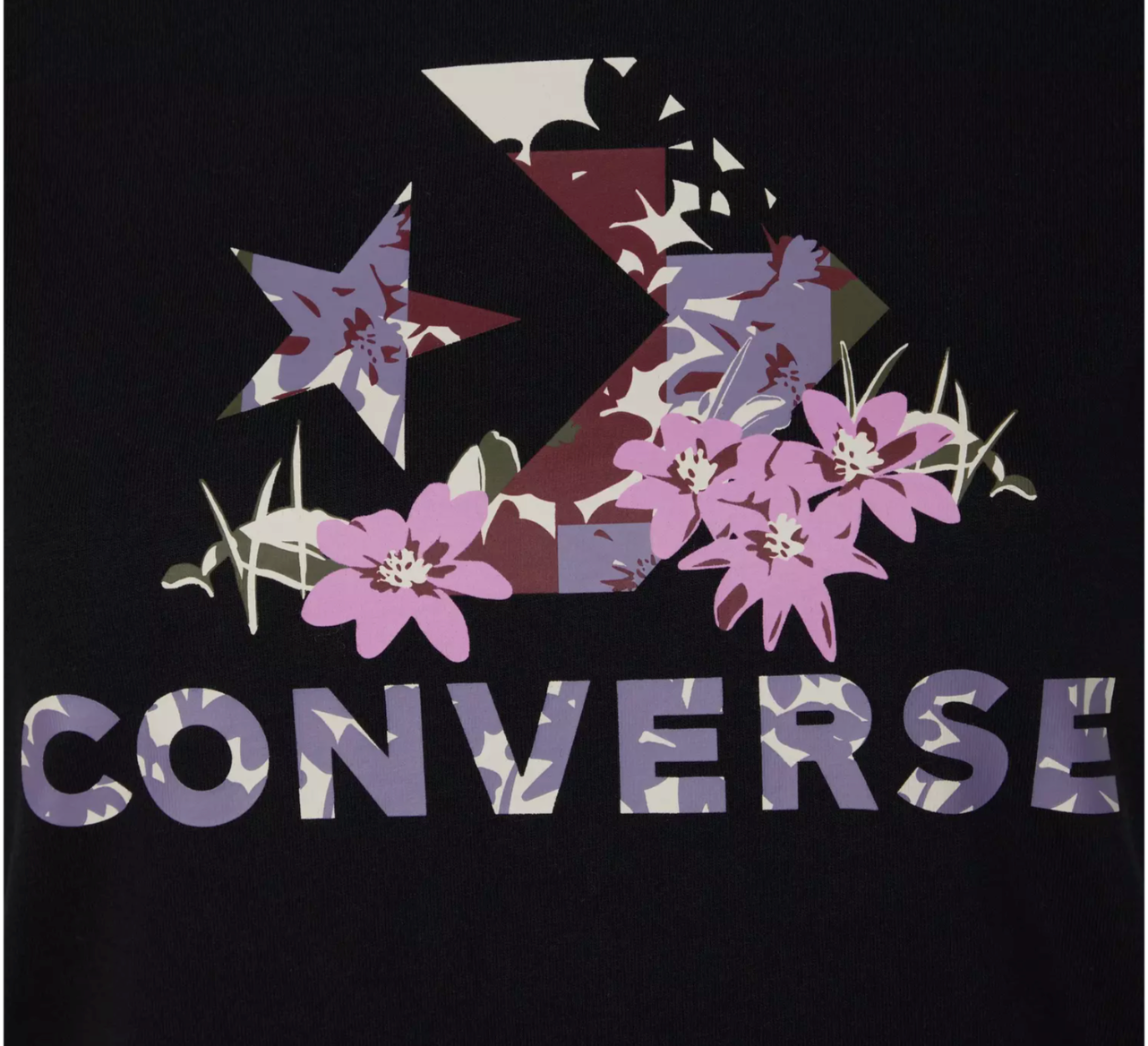 STAR CHEVRON ABSTRACT FLOWERS T-SHIRT
