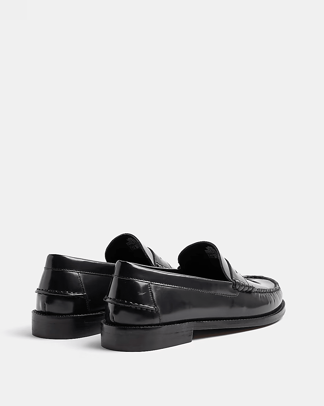 BLACK LEATHER LOAFERS