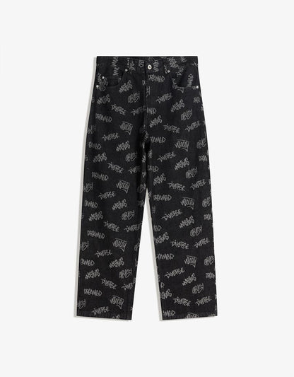 BAGGY JACQUARD JEANS