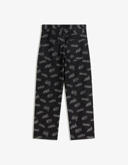 BAGGY JACQUARD JEANS