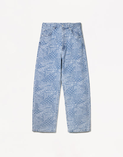 BAGGY JACQUARD JEANS