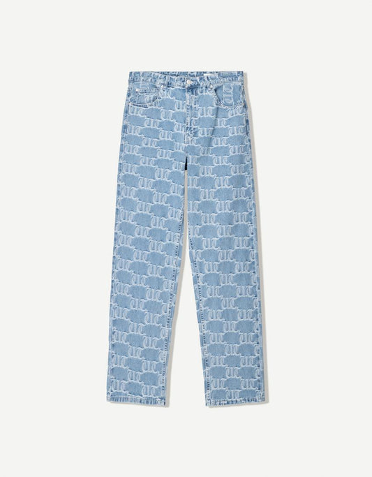 BAGGY JACQUARD JEANS