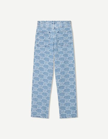BAGGY JACQUARD JEANS