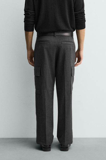 COMFORT STRAIGHT-LEG CARGO TROUSERS
