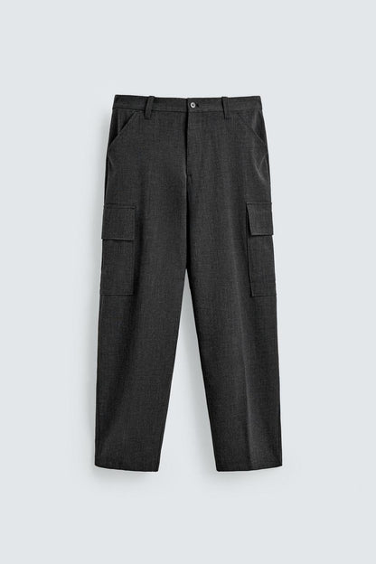 COMFORT STRAIGHT-LEG CARGO TROUSERS