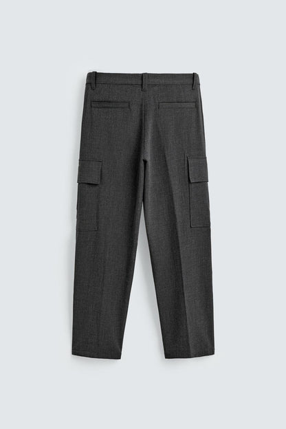 COMFORT STRAIGHT-LEG CARGO TROUSERS